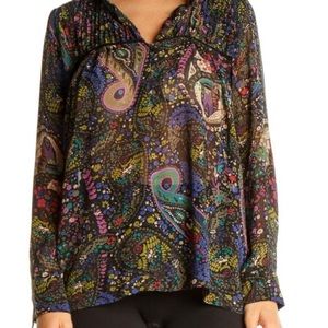 Anthropologie Dolan Odessa Paisley Blouse